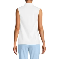 Ärmelloses Supima-Poloshirt für Damen