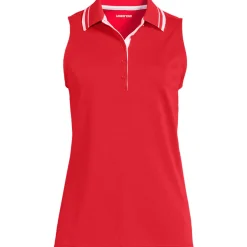 Ärmelloses Supima-Poloshirt für Damen