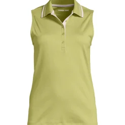 Ärmelloses Supima-Poloshirt für Damen