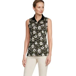 Ärmelloses Supima-Poloshirt für Damen