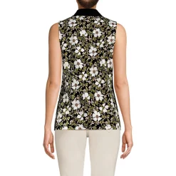 Ärmelloses Supima-Poloshirt für Damen