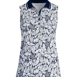 Ärmelloses Supima-Poloshirt für Damen