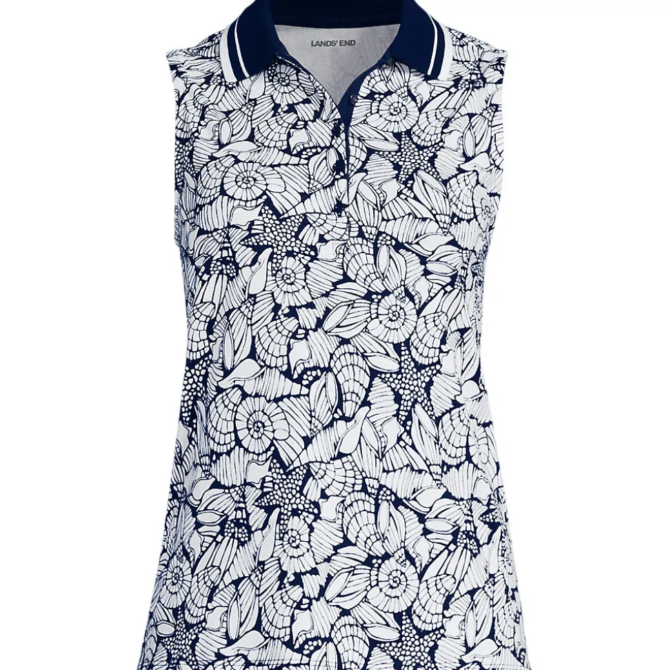 Ärmelloses Supima-Poloshirt für Damen
