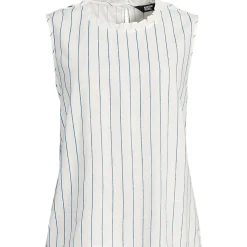 Ärmelloses Top im Leinenmix für Damen