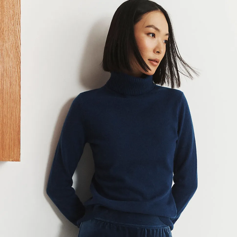 Rollkragen-Pullover aus Kaschmir für Damen
