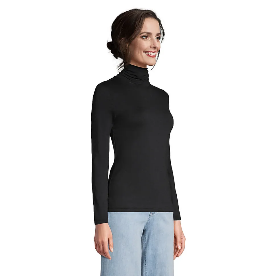 Rollkragenshirt aus Baumwoll/Modalmix