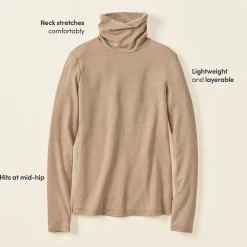 Rollkragenshirt aus Baumwoll/Modalmix