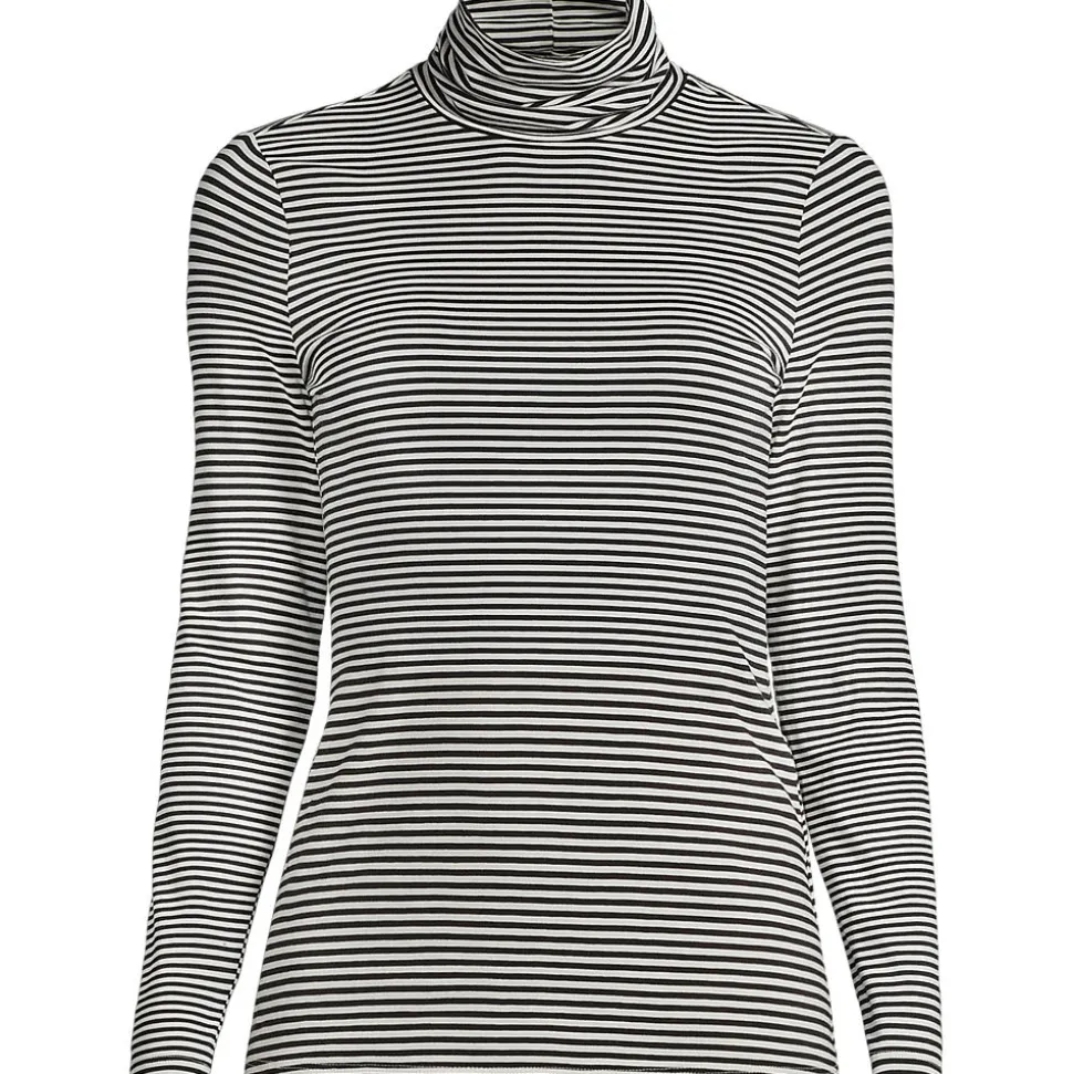 Rollkragenshirt aus Baumwoll/Modalmix