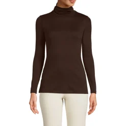 Rollkragenshirt aus Supima für Damen