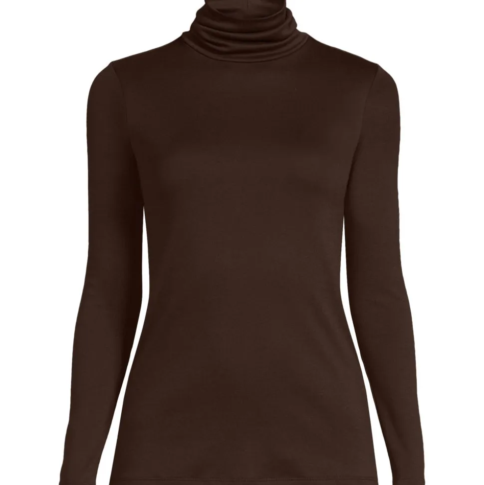 Rollkragenshirt aus Supima für Damen