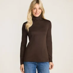 Rollkragenshirt aus Supima für Damen