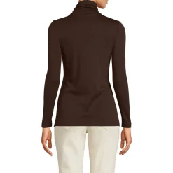 Rollkragenshirt aus Supima für Damen