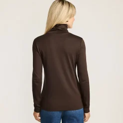 Rollkragenshirt aus Supima für Damen