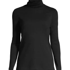 Rollkragenshirt aus Supima für Damen