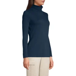 Rollkragenshirt aus Supima für Damen