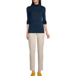 Rollkragenshirt aus Supima für Damen