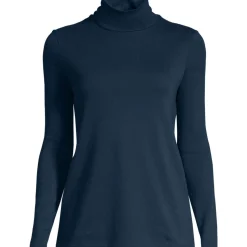 Rollkragenshirt aus Supima für Damen