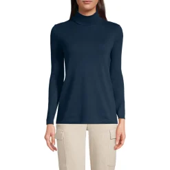 Rollkragenshirt aus Supima für Damen