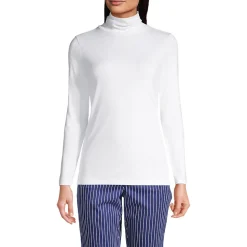Rollkragenshirt aus Supima für Damen