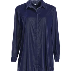 Samtbluse für Damen