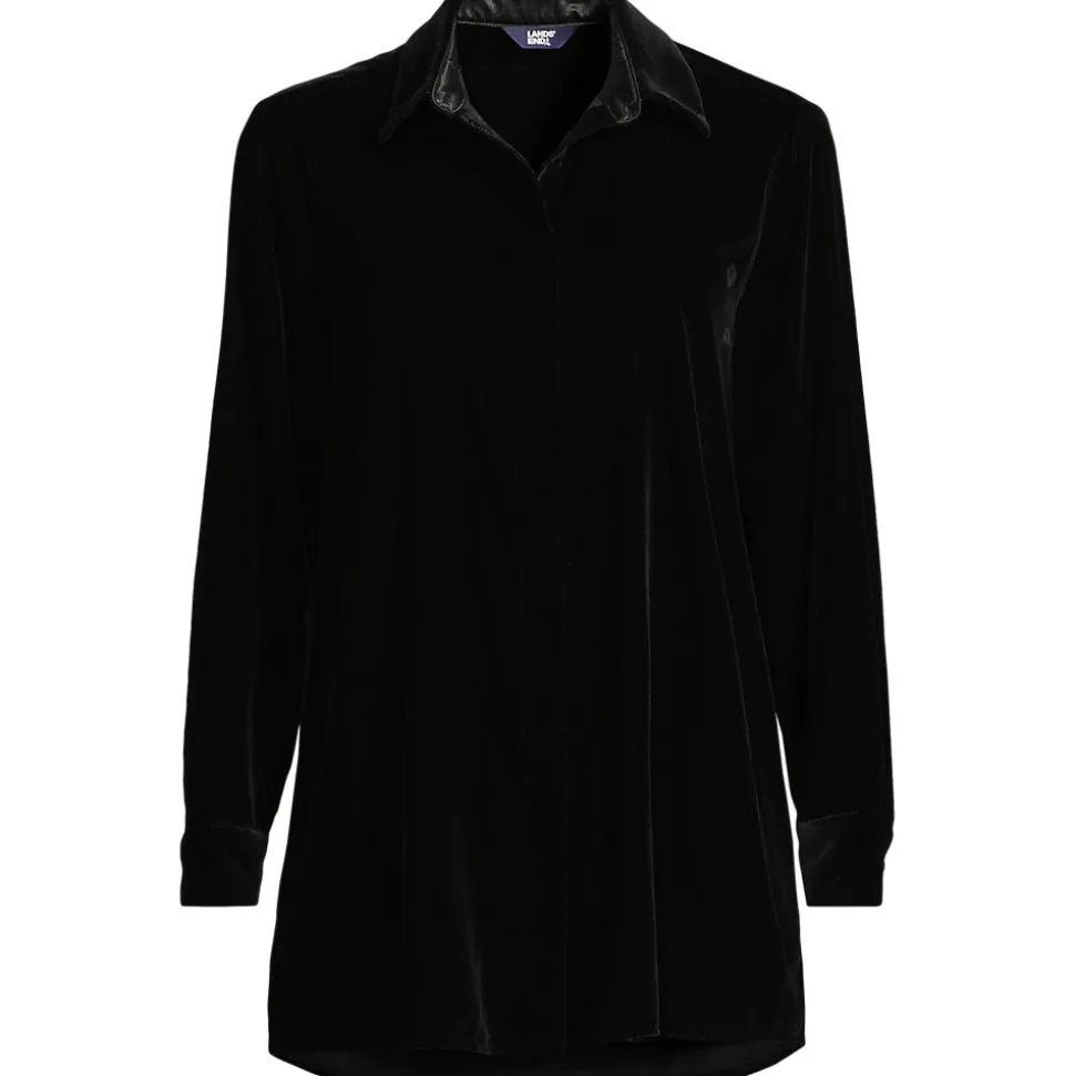Samtbluse für Damen