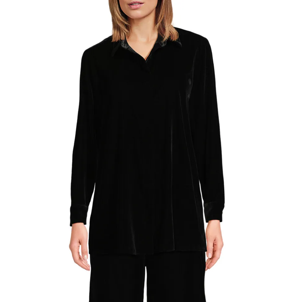 Samtbluse für Damen