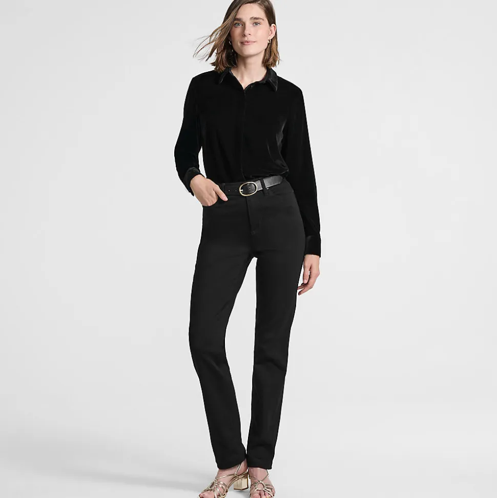 Samtbluse für Damen