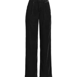 Samthose mit weitem Bein für Damen