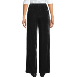 Samthose mit weitem Bein für Damen