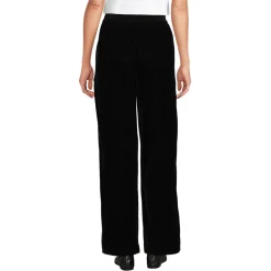 Samthose mit weitem Bein für Damen