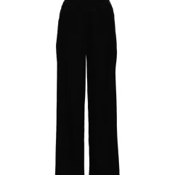 Samthose mit weitem Bein für Damen