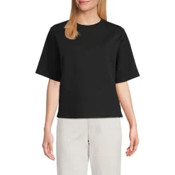 Samtweiches Shirt mit Rundhalsausschnitt für Damen