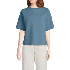 Samtweiches Shirt mit Rundhalsausschnitt für Damen