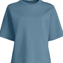 Samtweiches Shirt mit Rundhalsausschnitt für Damen
