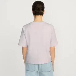 Samtweiches Shirt mit Rundhalsausschnitt für Damen