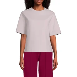 Samtweiches Shirt mit Rundhalsausschnitt für Damen