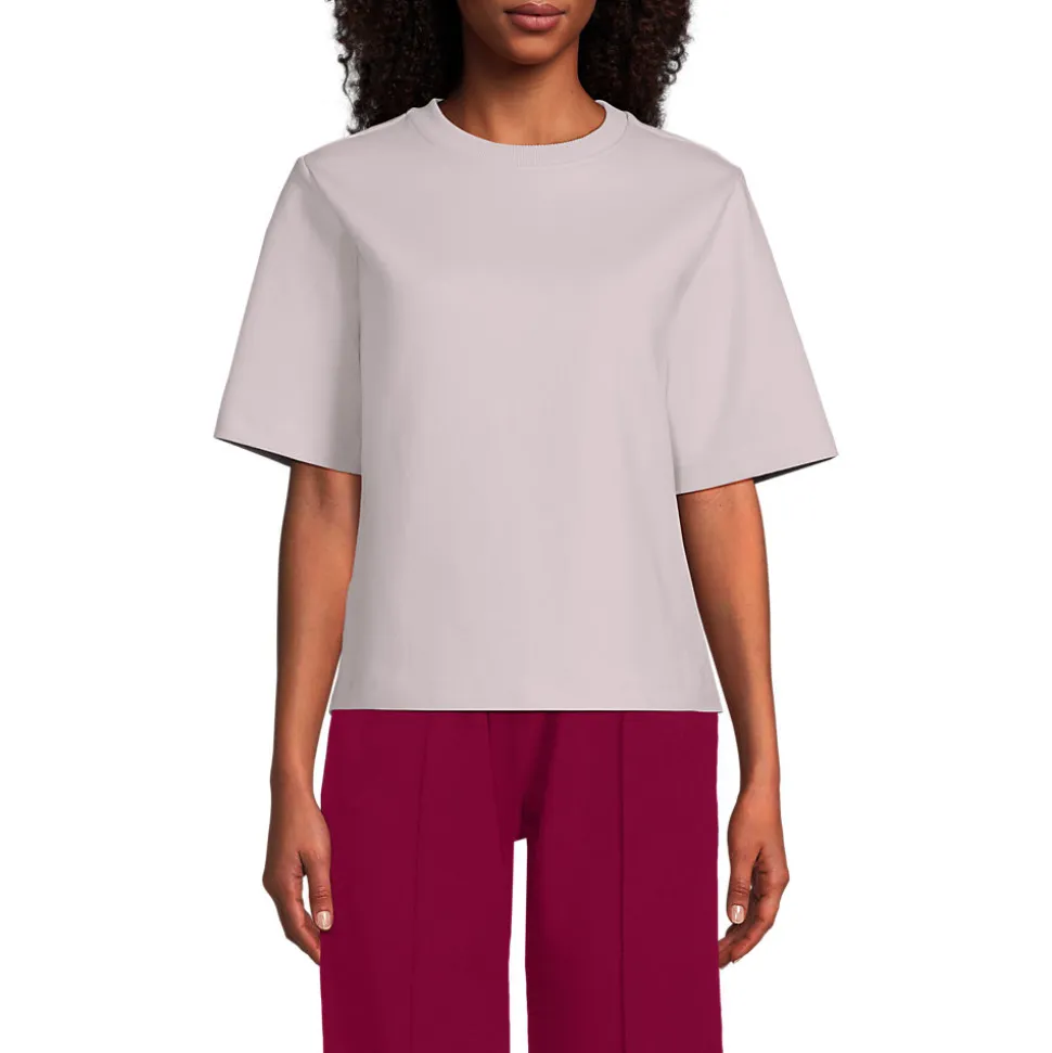 Samtweiches Shirt mit Rundhalsausschnitt für Damen