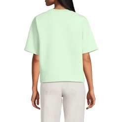Samtweiches Shirt mit Rundhalsausschnitt für Damen