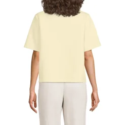 Samtweiches Shirt mit Rundhalsausschnitt für Damen