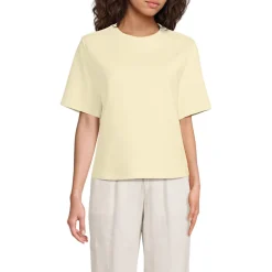 Samtweiches Shirt mit Rundhalsausschnitt für Damen