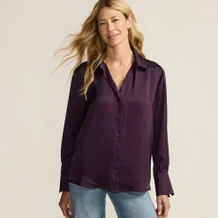 Satinbluse für Damen