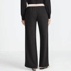 Satinhose mit Streifenbund für Damen