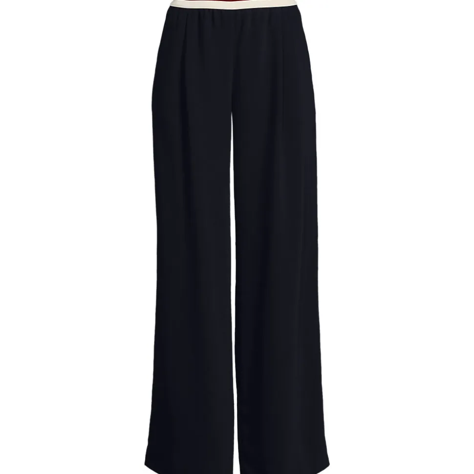 Satinhose mit Streifenbund für Damen