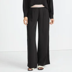 Satinhose mit Streifenbund für Damen