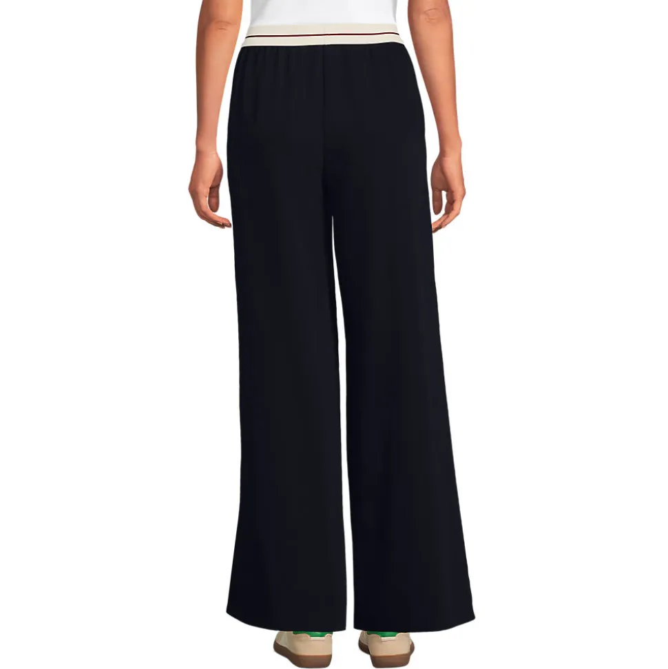 Satinhose mit Streifenbund für Damen