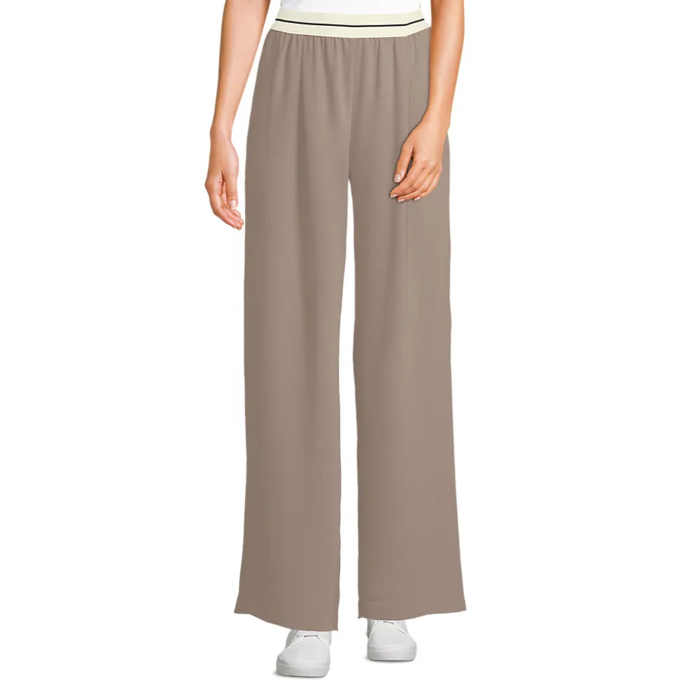 Satinhose mit Streifenbund für Damen
