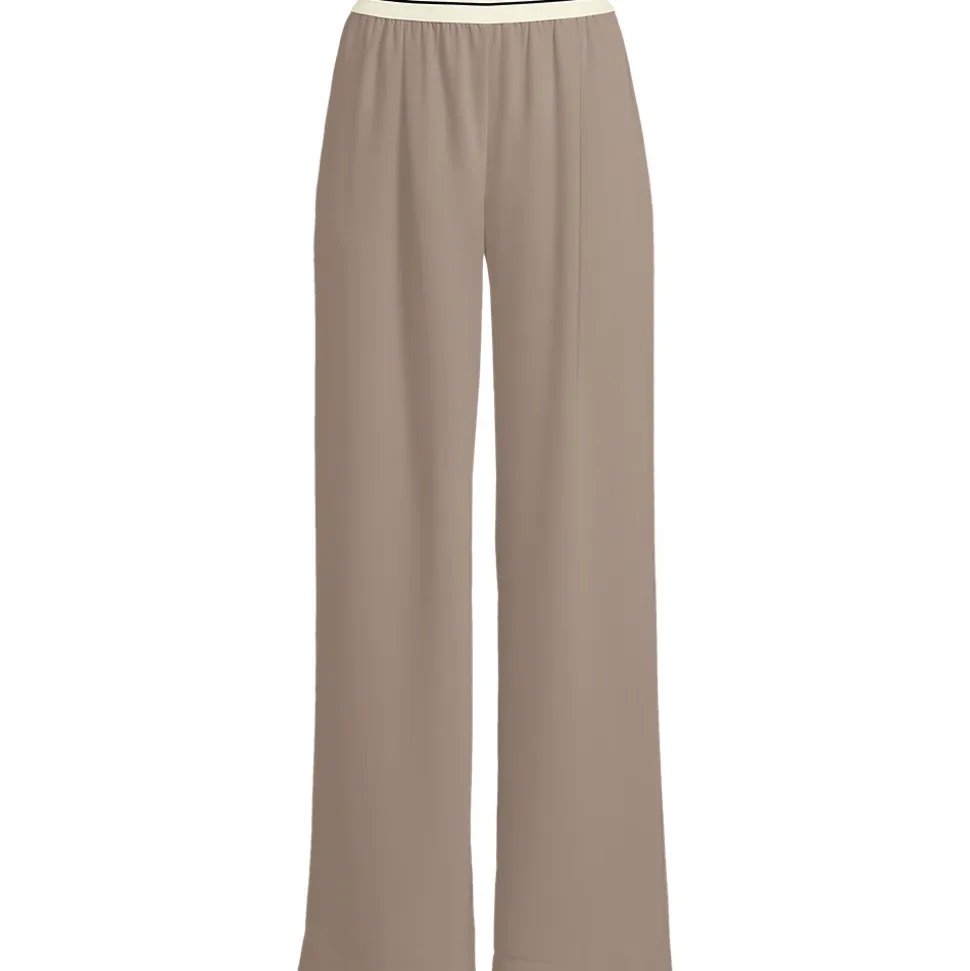 Satinhose mit Streifenbund für Damen