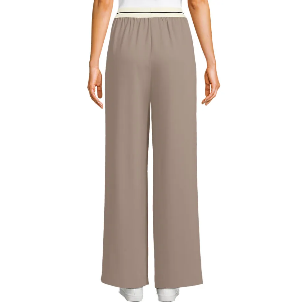 Satinhose mit Streifenbund für Damen