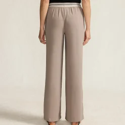 Satinhose mit Streifenbund für Damen