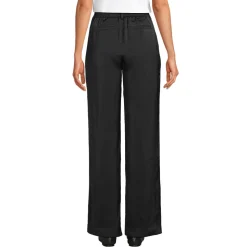 Satinhose mit weitem Bein für Damen